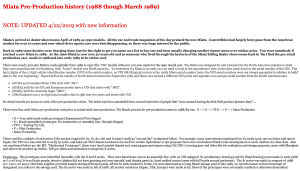 Mazda MX-5 NA - 1989