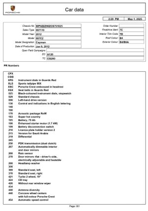 Porsche Cayman 2.9 PDK - 2012