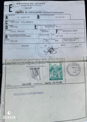 Mercedes-Benz 280 SE W126 - 1987