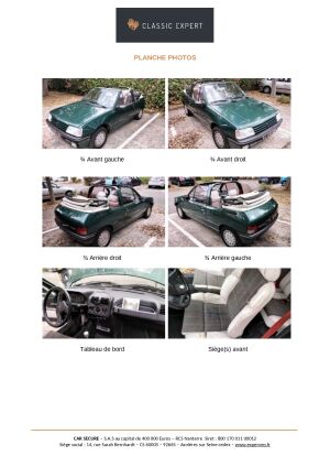 Peugeot 205 Cabriolet Roland Garros - 1990