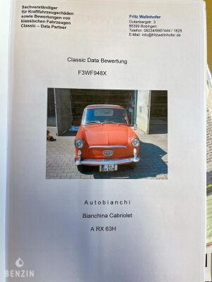 Autobianchi Bianchina Cabriolet - 1963