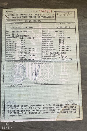 Mercedes-Benz 230C W123 - 1979