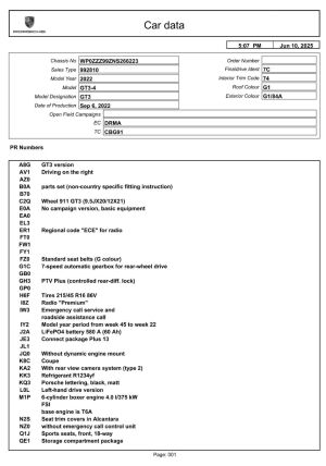 Porsche 911 type 992 GT3 "Salzburg Edition" - 2022