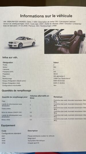 BMW 135i e88 cabriolet - 2008