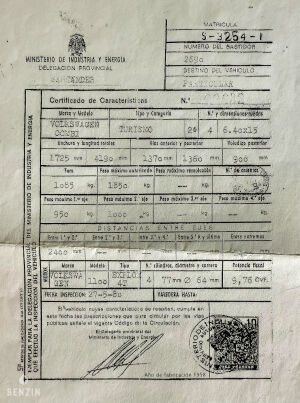 Volkswagen Combi T1 Split bus - 1958