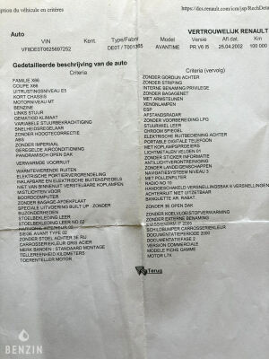 Renault Avantime 3.0 V6 - 2002