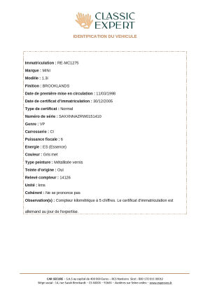 Mini Cooper Brookland - 1998