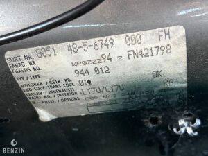 Porsche 944 Ex PDLV - 1985