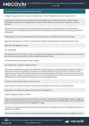 Audi R8 V10 Spyder 18k km - 2014