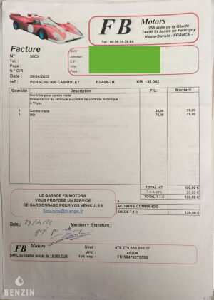 Porsche 911 type 996 Carrera Cabriolet - 1999