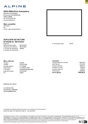 Alpine A110 Légende GT édition limitée n°30/400 - 2020