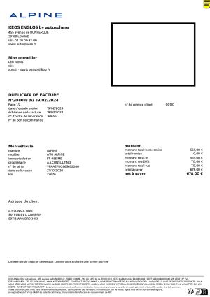 Alpine A110 Légende GT édition limitée n°30/400 - 2020