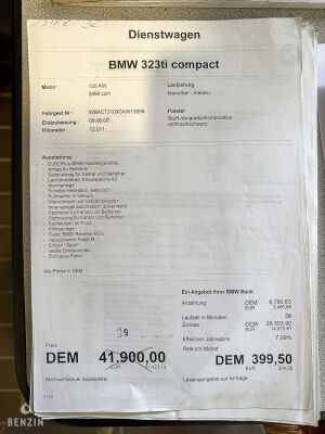 BMW 323ti e36 Compact Sport Edition - 2000