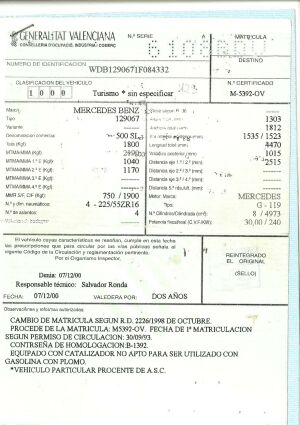 Mercedes-Benz 500SL R129 - 1993