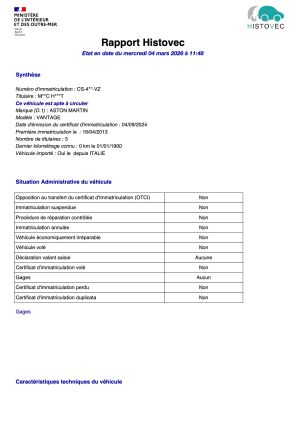 Aston Martin V8 Vantage 4.3 - 2007