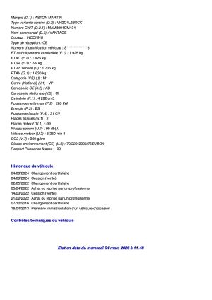 Aston Martin V8 Vantage 4.3 - 2007