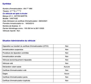 Aston Martin V8 Vantage 4.7 - 2010