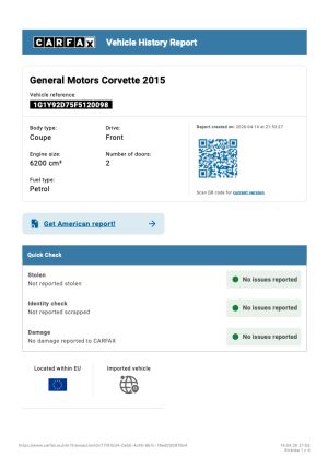 Chevrolet Corvette C7 Stingray - 2015