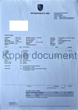 Porsche 718 Boxster - 2016