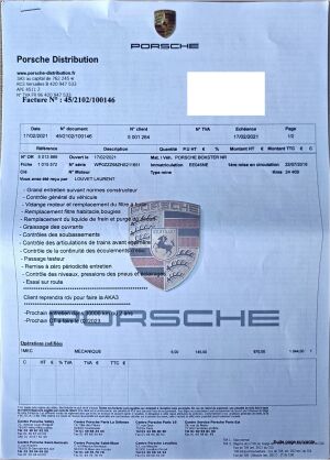 Porsche 718 Boxster - 2016