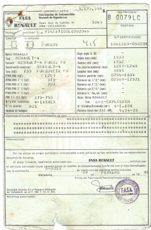 Renault 4 F6 - 1990