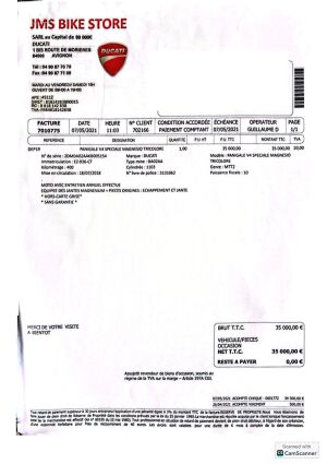 Ducati Panigale V4 Spéciale (503/1500) - 2018