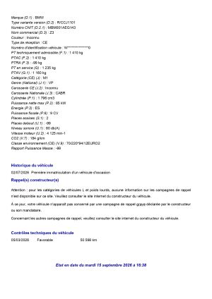 BMW Z3 1.8 53k km - 1997